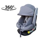 ISOFIX 360° otočná autosedačka Mama Kiddies iSize Capry (40–150 cm) v sivej farbe + darček