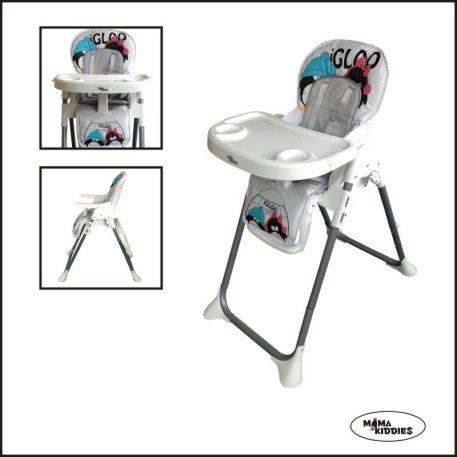 Mama Kiddies ProComfort NewLine fehér pingvin mintás multifunkciós etetőszék + Ajándék