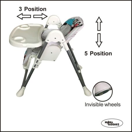 Mama Kiddies ProComfort NewLine fehér pingvin mintás multifunkciós etetőszék + Ajándék