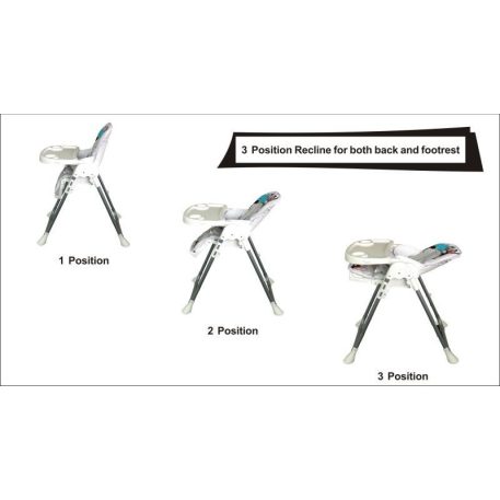 Mama Kiddies ProComfort NewLine fehér pingvin mintás multifunkciós etetőszék + Ajándék