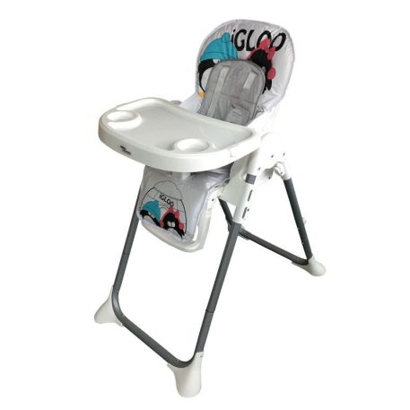 Mama Kiddies ProComfort NewLine fehér pingvin mintás multifunkciós etetőszék + Ajándék