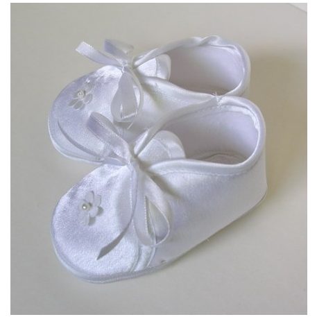 Topánočky na krstiny v ozdobnej krabici - pre dievčatká - 15-16 - 9,5cm vnútorný rozmer