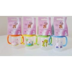   Baby Bruin kojenecká fľaša bez BPA s uškom, 125 ml + Darček - oranžová