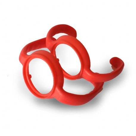 BabyBruin držiak na dojčenskú fľašu – 2 ks, červený