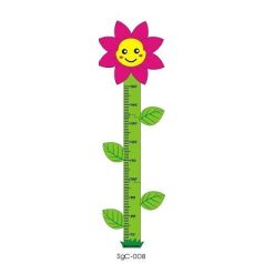 Magasságmérős fali dekor - virág