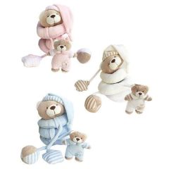 Plüss macis spirál csörgős, sípolós - rózsaszín