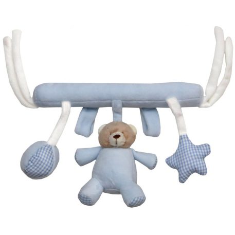 Baby Bruin plyšový macko vešiak  23 cm - modrá