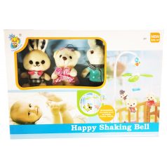   Otočné hudobné plyšové 3 figúrky (2 zajačikovia+1 medveď)