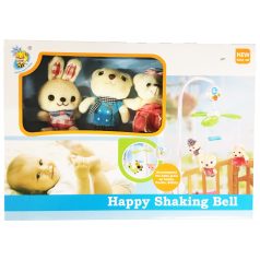   Otočné hudobné plyšové 3 figúrky (1 zajačik + 2 medvedíky)