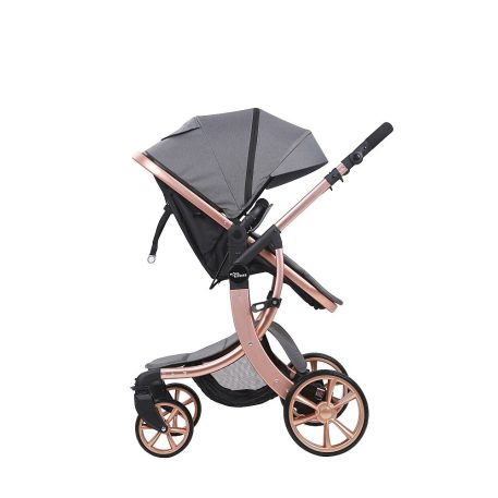 Kočík Mama Kiddies Sun Grey ELITE 3 v 1 s príslušenstvom v šedej farbe+darček