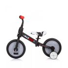 Chipolino Max Bike bicikli segédkerékkel szürke színben