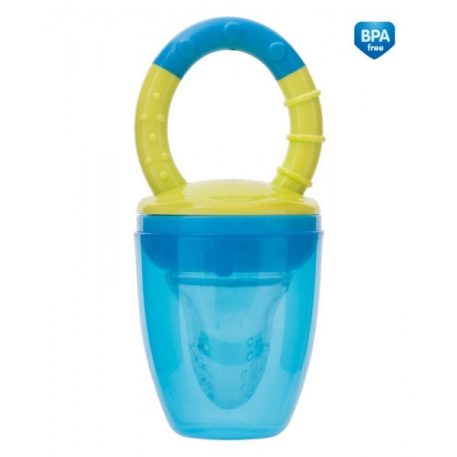 Silikónový podávač čerstvých potravín (ovocie, zelenina) – modrá farba