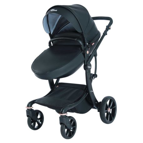 Multifunkčný kočík Mama Kiddies New York 3 v 1 s príslušenstvom v čiernej farbe + darček