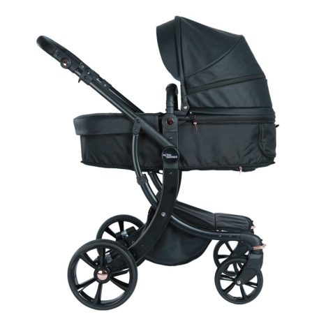 Multifunkčný kočík Mama Kiddies New York 3 v 1 s príslušenstvom v čiernej farbe + darček