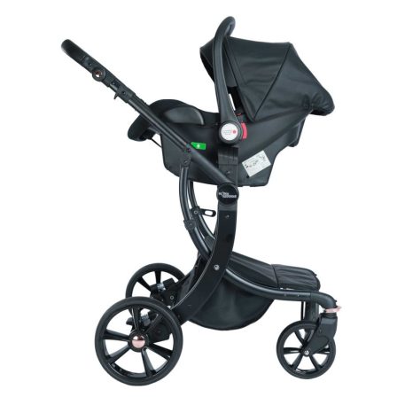 Multifunkčný kočík Mama Kiddies New York 3 v 1 s príslušenstvom v čiernej farbe + darček