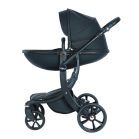 Multifunkčný kočík Mama Kiddies New York 3 v 1 s príslušenstvom v čiernej farbe + darček
