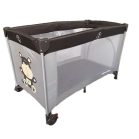 BOXING DAY - Mama Kiddies cestovná postieľka v hnedo-sivej farbe, so vzorom hrocha