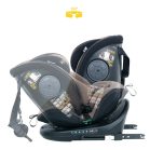 ISOFIX 360° rotačná bezpečnostná autosedačka Mama Kiddies iSize Power GT2 (40-150 cm) v béžovej farbe s darčekom – slnečnou clonou