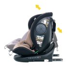 ISOFIX 360° rotačná bezpečnostná autosedačka Mama Kiddies iSize Power GT2 (40-150 cm) v béžovej farbe s darčekom – slnečnou clonou