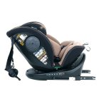 ISOFIX 360° rotačná bezpečnostná autosedačka Mama Kiddies iSize Power GT2 (40-150 cm) v béžovej farbe s darčekom – slnečnou clonou