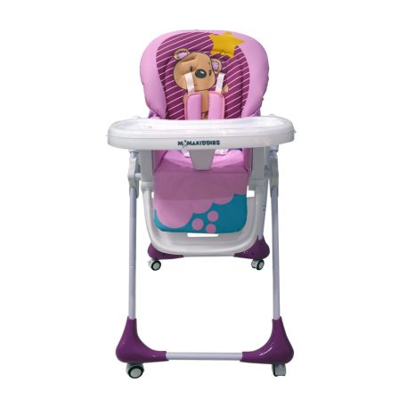 Mama Kiddies Ariel fehér-rózsaszín multifunkciós etetőszék