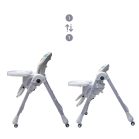 Mama Kiddies Ariel fehér-rózsaszín multifunkciós etetőszék