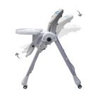 Mama Kiddies Ariel fehér-rózsaszín multifunkciós etetőszék