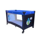 BABYMAXI utazóágy kék-fekete színben ajándék szúnyoghálóval