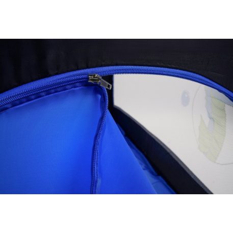 BABYMAXI utazóágy kék-fekete színben ajándék szúnyoghálóval