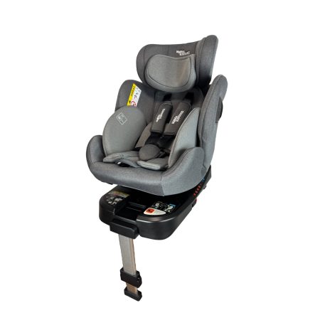 ISOFIX 360° otočná autosedačka Mama Kiddies Felix i-Size s podpornou nohou – v sivej farbe + darček: chrbtová opierka