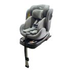ISOFIX 360° otočná autosedačka Mama Kiddies Felix i-Size s podpornou nohou – v sivej farbe + darček: chrbtová opierka