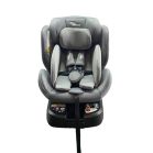 ISOFIX 360° otočná autosedačka Mama Kiddies Felix i-Size s podpornou nohou – v sivej farbe + darček: chrbtová opierka