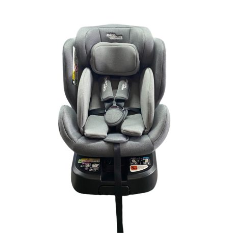 ISOFIX 360° otočná autosedačka Mama Kiddies Felix i-Size s podpornou nohou – v sivej farbe + darček: chrbtová opierka