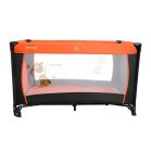 BABYMAXI utazóágy narancs-fekete színben ajándék szúnyoghálóval