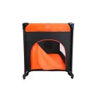 BABYMAXI utazóágy narancs-fekete színben ajándék szúnyoghálóval