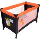 BABYMAXI utazóágy narancs-fekete színben ajándék szúnyoghálóval