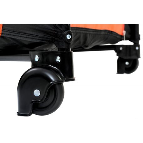 BABYMAXI utazóágy narancs-fekete színben ajándék szúnyoghálóval