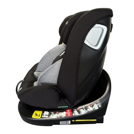 ISOFIX 360° otočná autosedačka Mama Kiddies iSize Capry (40–150 cm) v čiernej farbe + darček