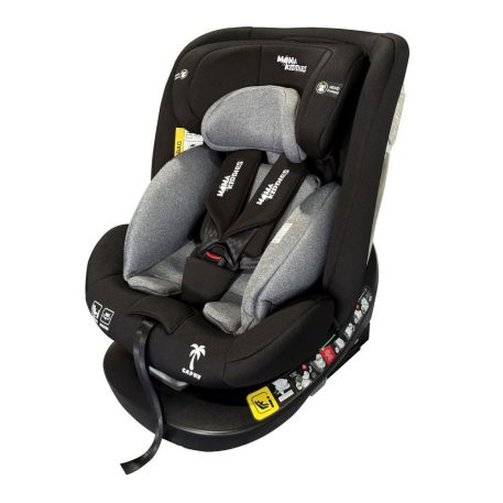 ISOFIX 360° otočná autosedačka Mama Kiddies iSize Capry (40–150 cm) v čiernej farbe + darček