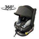 ISOFIX 360° otočná autosedačka Mama Kiddies iSize Capry (40–150 cm) v čiernej farbe + darček