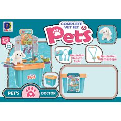 Veterinárna súprava hračiek so šteniatkom