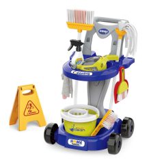   20-dielna upratovacia súprava Mama Kiddies Little Helper s doplnkami – modrá farba