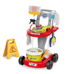   20-dielna upratovacia súprava Mama Kiddies Little Helper s doplnkami – červená farba