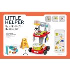 20-dielna upratovacia súprava Mama Kiddies Little Helper s doplnkami – červená farba