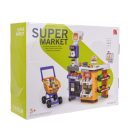 Luxusný supermarketový set s nákupným vozíkom, skenerom, pokladňou a čítačkou kariet