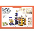 Luxusný supermarketový set s nákupným vozíkom, skenerom, pokladňou a čítačkou kariet