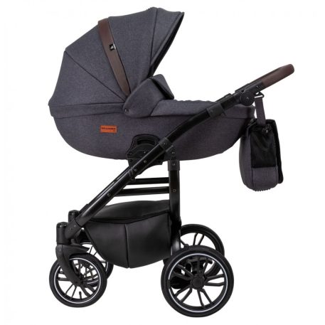 Mama Kiddies Grand 3az1-ben multifunkciós babakocsi anthracit színben + ajándékok