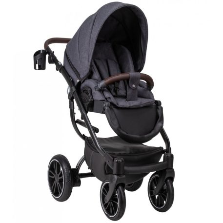 Mama Kiddies Grand 3az1-ben multifunkciós babakocsi anthracit színben + ajándékok