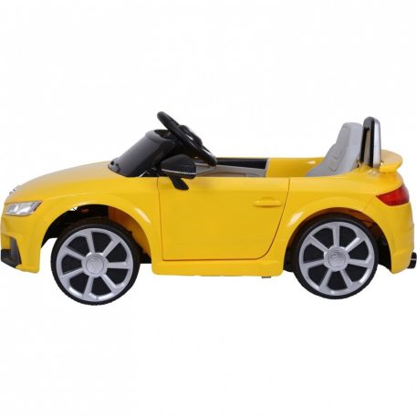 Audi TT RS Roadster elektromos autó távirányítóval sárga színben (dupla motor és akkumulátor)