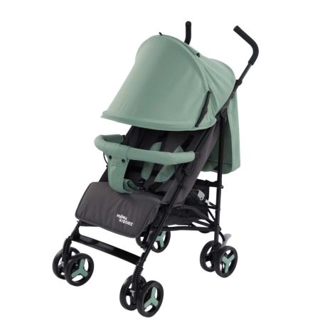 Mama Kiddies VENTO športový golfový kočík v zeleno-sivej farbe + darček: pláštenka